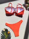 Solid Sexy Underwired Push-Up Bikini Sets CASF-6339