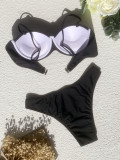 Solid Sexy Underwired Push-Up Bikini Sets CASF-6339