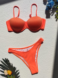 Solid Sexy Underwired Push-Up Bikini Sets CASF-6339