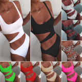 Sexy Hollow Out Bikini One-Piece Swimsuit CASF-8971