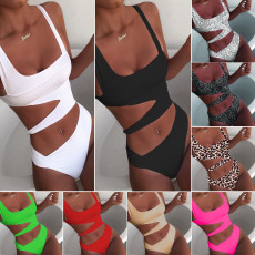 Sexy Hollow Out Bikini One-Piece Swimsuit CASF-8971
