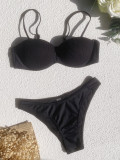 Solid Sexy Underwired Push-Up Bikini Sets CASF-6339