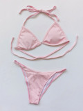 Solid Sexy Swimsuits Bikini 4 Piece Sets CASF-6314