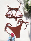 Solid Sexy Swimsuits Bikini 4 Piece Sets CASF-6314