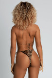 Sexy Leopard Print Bikinis Swimsuit Two Piece Set CSYZ-1986
