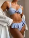 Sexy Ruffled Swimsuit  Two Piece Sets CSYZ-B237