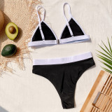 Patchwork Sexy Triangle Swimsuit Tankini Sets CSYZ-B208W