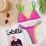 Color Block Sexy Triangle Swimsuit Bikini Sets CSYZ-B186W