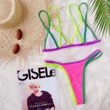 Color Block Sexy Triangle Swimsuit Bikini Sets CSYZ-B186W