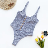 Sexy Printed One-Piece Swimsuit CASF-6051