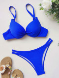 Solid Underwired Bikini 2 Piece Sets CASF-6279