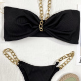 Sexy Chain Swimsuit Two Piece Set CSYZ-B289W