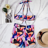 Sexy Halter Neck One-Piece Swimsuit CSYZ-B252W