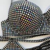 Sexy Shiny Bikini Two Piece Sets CASF-6025