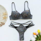 Sexy Shiny Bikini Two Piece Sets CASF-6025
