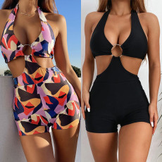 Sexy Halter Neck One-Piece Swimsuit CSYZ-B252W