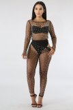 Sexy Mesh Perspective Pearls Two Piece Sets (Without Undergarment)NY-8577