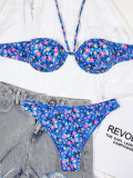 Sexy Floral Print Swimsuit Two Piece Sets CSYZ-B543K