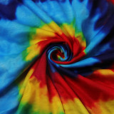 Plus Size Printed Irregular Top And Shorts 2 Piece Sets NY-8922