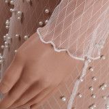 Sexy Mesh Perspective Pearls Two Piece Sets (Without Undergarment)NY-8577