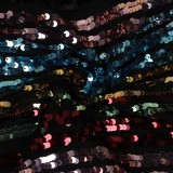 Sexy Sequin Short Sleeve Top NY-8879