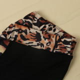 Plus Size Patchwork Long Sleeve 2 Piece Pants Set NY-2016