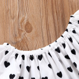 Kids Girl Love Heart Print Summer 3 Piece Sets YKTZ-2091
