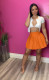 Solid High Waist Pleated Mini Skirt ZDF-31188