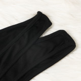 Solid Sleeveless Skinny Stacked Jumpsuit NY-2001