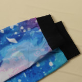 Plus Size Patchwork Long Sleeve 2 Piece Pants Set NY-2016