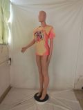 Casual Printed Short Sleeve O Neck T Shirt GCNF-0146