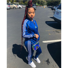Casual Zipper Tracksuit Two Piece Pants Set GCNF-0090
