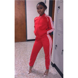 Casual Zipper Tracksuit Two Piece Pants Set GCNF-0090