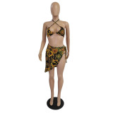 Sexy Printed Bikini 3 Piece Sets GCNF-0128
