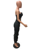 Solid Sexy Off Shoulder Hollow Out Long Club Dress QZX-6242