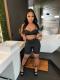 Solid Color Casual Camisole Shorts Two Piece Sets HMS-5532