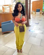 Sexy Wrap Chest High Waist Long Skirt 2 Piece Sets LM-8305