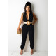 Solid Color Sleeveless Simple Casual Jumpsuit (Without Belt) GDYF-6951