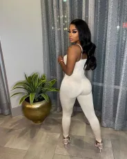 Solid Spaghetti Strap Tight Jumpsuit FSL-F192