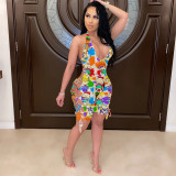 Sexy Halter Backless Bandage Romper GCNF-0010