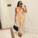 Solid Spaghetti Strap Tight Jumpsuit FSL-F192