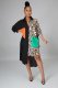Loose Irregular Splice Pocket Shirt Dress GDYF-6954