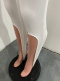 Sexy Wrap Chest Step Foot Pants Two Piece Sets NIK-278