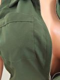 Solid Color Sleeveless Simple Casual Jumpsuit (Without Belt) GDYF-6951