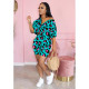 Leopard Print Short Sleeve Two Piece Suits GCNF-0029