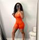 Solid Color Simple Sling Slim Rompers GDYF-6655
