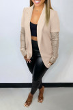 Casual Patchwork Blazer Coat MK-3079