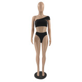 Sexy Solid Bikinis Two Piece Sets IV-8288