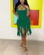 Sexy Tassel Cross Strap Bodycon Dress BLX-61002