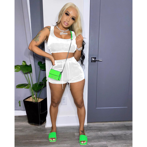 Sexy Tank Top And Shorts Two Piece Sets IV-8291